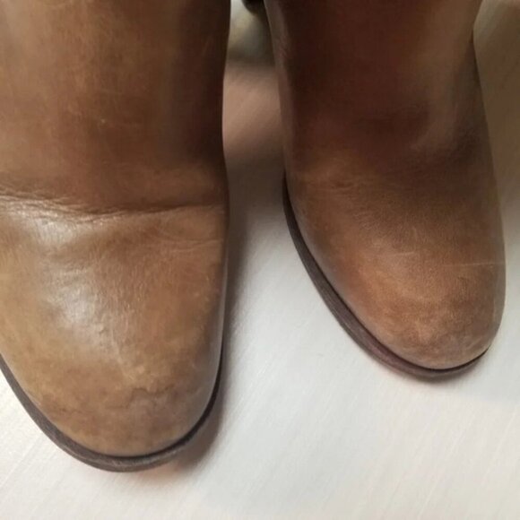 Tory Burch Over The Knee Leather Heeled Boots 5 - Picture 12 of 13